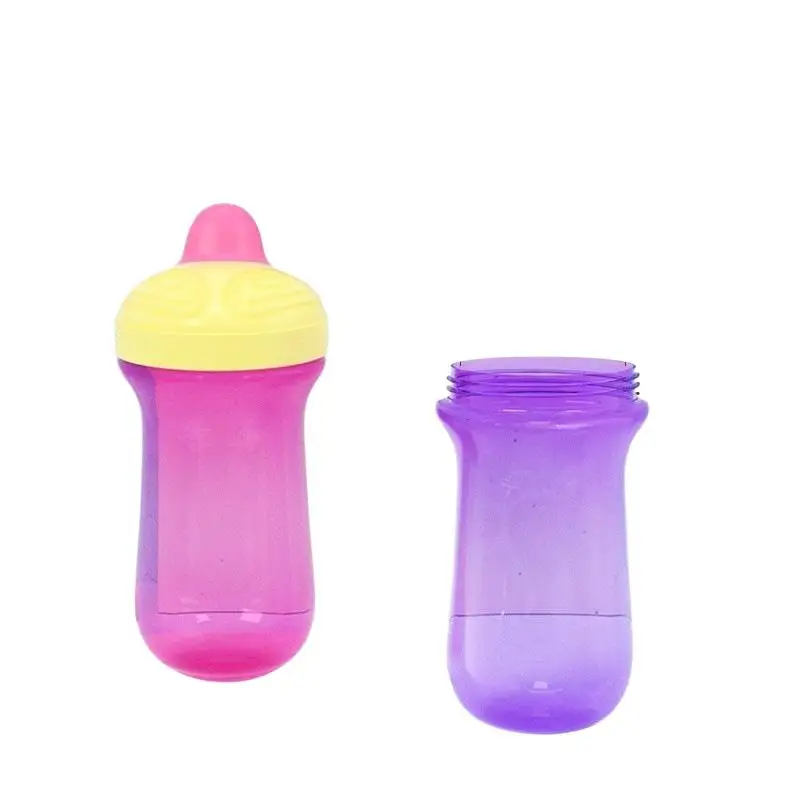 Baby Transition Spout Cup 300ml BPA-Free Wide Mouth Learning Drinking Cup for Toddlers 12+ Months