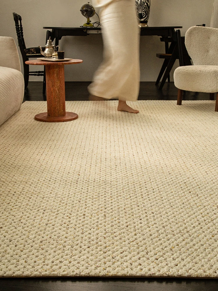 Modern Cream Style Wool Carpet - Home Decor Center 评论和价格