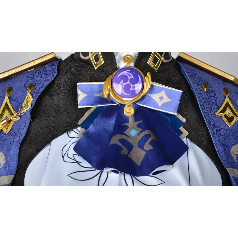 Az15Clorinde Костюм Genshin Fontaine Impact Clorinde Платье для косплея Чемпион Duelist Парик Шляпа Униформа Плащ Полный