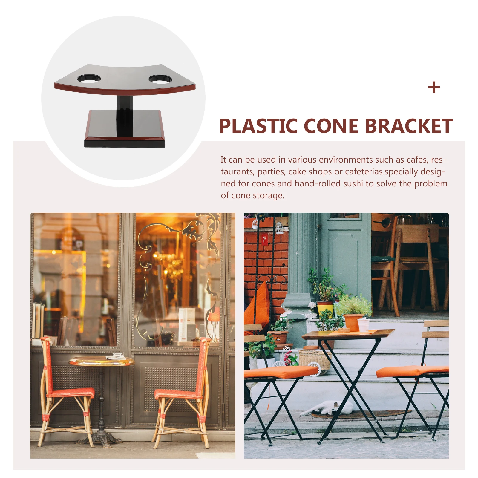 

Cooking Hand Roll Stand Baking Cone Sushi Serving Rack Party Dessert Display Egg Plastic Cone Bracket Ice Cream for Cafes