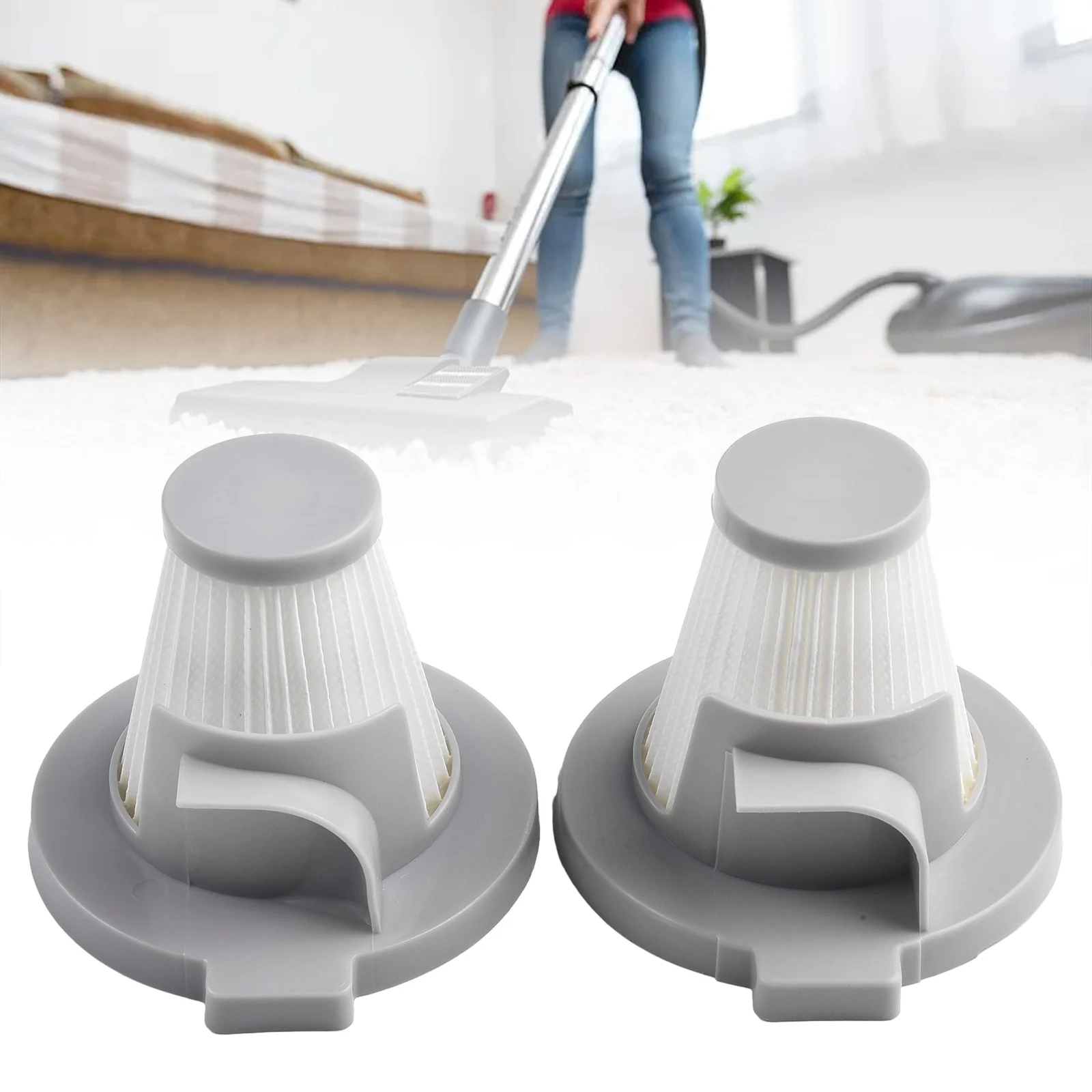 2pcs Filters For IonVac ZipVac 8842 8200 3-In-1 Corded Stick Vacuum Cleaner Home Cleaning Replacement Accessories