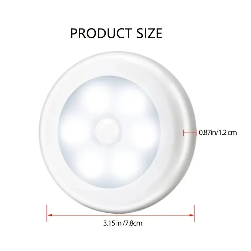 1/3 قطعة 6LED محس حركة ضوء الليل LED أضواء الخزانة تحت أضواء الكابين اللاسلكية جدار عفريت مصباح لدرج خطوة المدخل