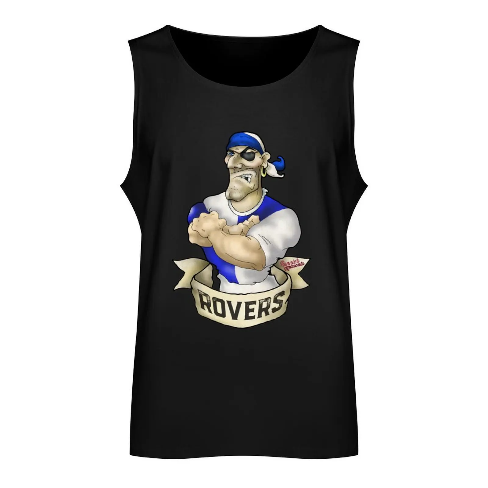 Bristol Rovers Pirate Mascot Tank Top t-shirts for Men's gym muscular man sports clothes for men