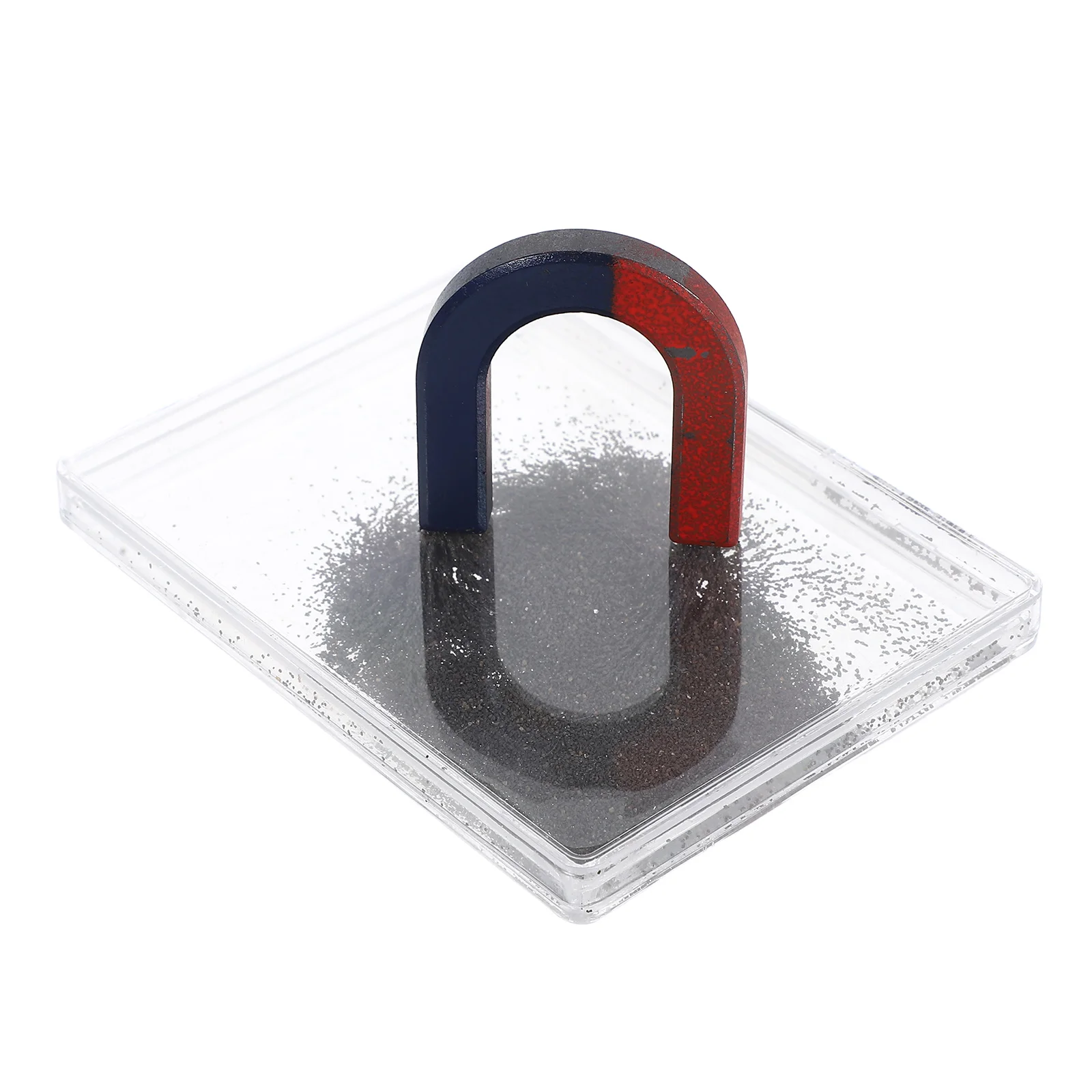 Magnetic Field Iron Filings Case for Science Experiments Physics Teaching Device Portable Powder Box for Electromagnetism