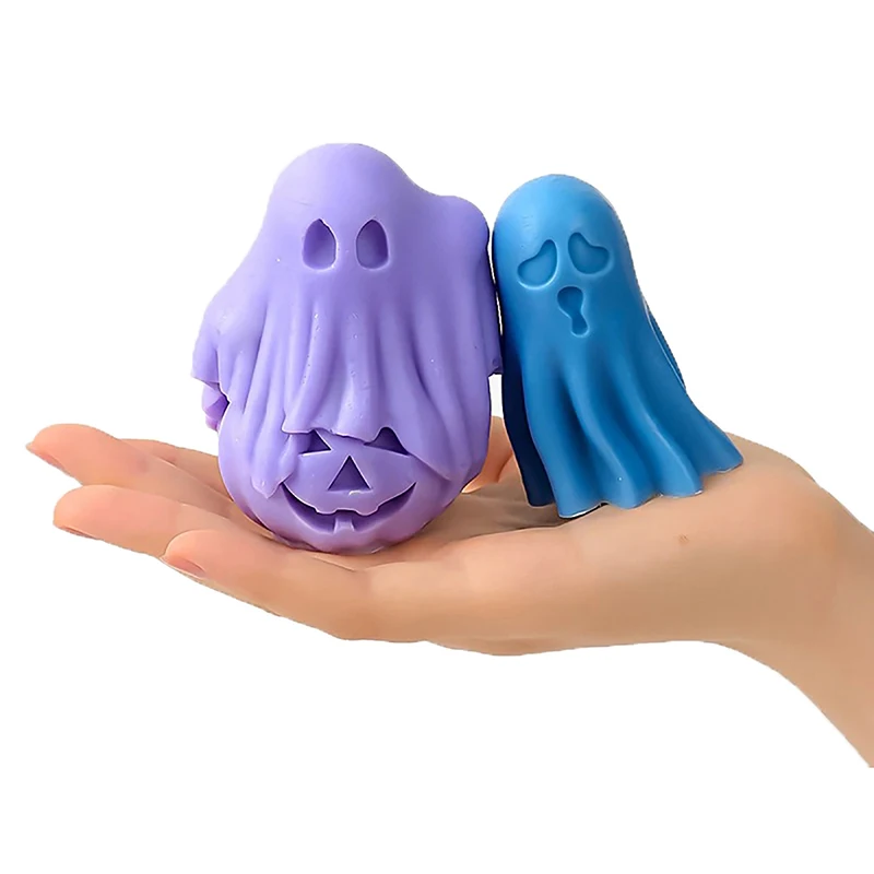 Molde de silicona para velas de aromaterapia, Serie de Halloween, cabeza de calavera de calabaza, molde de yeso nupcial, molde creativo para decoración de pasteles
