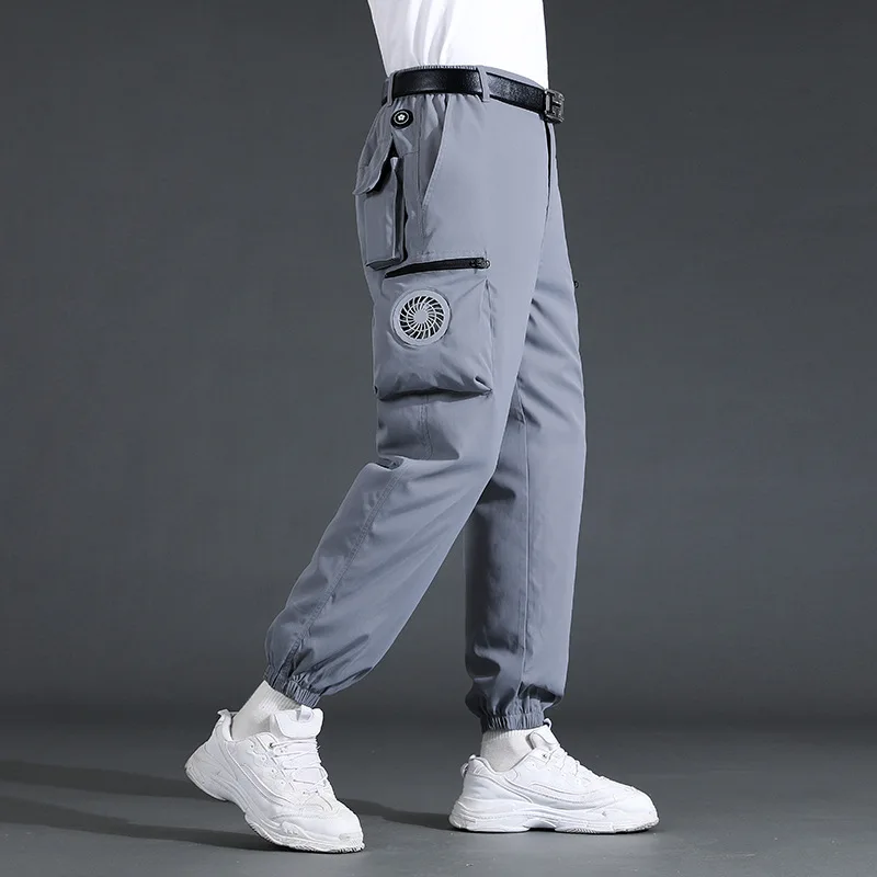 Pantalones de aire acondicionado para hombre, ropa de prevención de golpe de calor y refrigeración, estilo de verano con ventilador, para trabajadores al aire libre, gran oferta