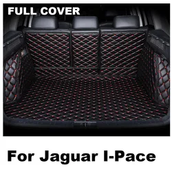 Car Trunk Mats For Jaguar I-Pace IPACE I PACE 2018~2022 Car Interior Acessorio Para Carro Leather Car Trunk Mat Car Accessories