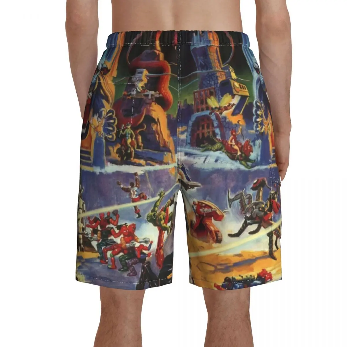 Masters Of The Universe Board Shorts Anime Character	 Board Short Pants Drawstring Comfortable Custom Swimming Trunks