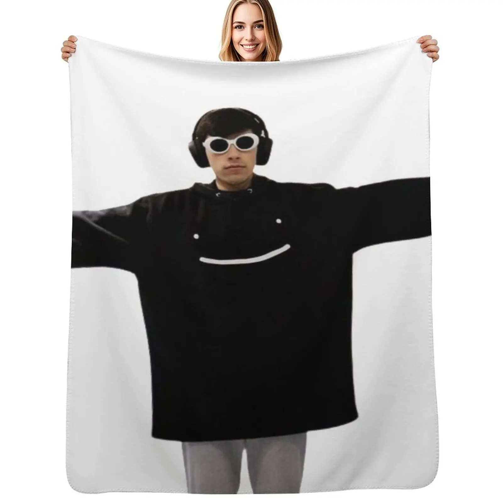 GeorgeNotFound in dream's merch Throw Blanket Machine Washable Soft Warm Blanket