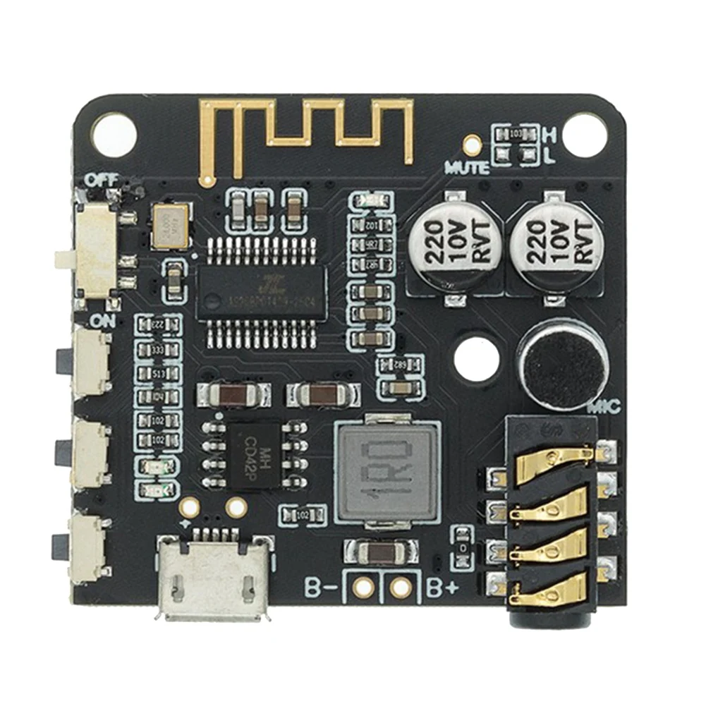 HFES BT5.0 الصوت برو استقبال مع AUX كابل الصوت MP3 بلوتوث فك ضياع مكبر صوت للسيارة مضخم الصوت لوحة تركيبية