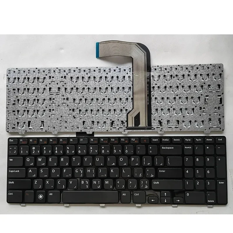 GZEELE Laptop Keyboard For Dell For Inspiron 15R N5110 M501Z M5110 M511R Ins 15RD-2528/2428 P17F US/SP/FR/RU/AR Black English