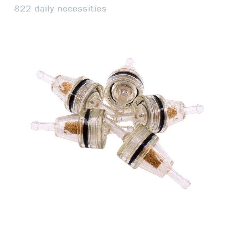 

convenient6mm Small Plastic Universal Motorcycle Gas Petrol Fuel Oil Filter 1/4" Inline Clear Gas Mini Filte Replacement