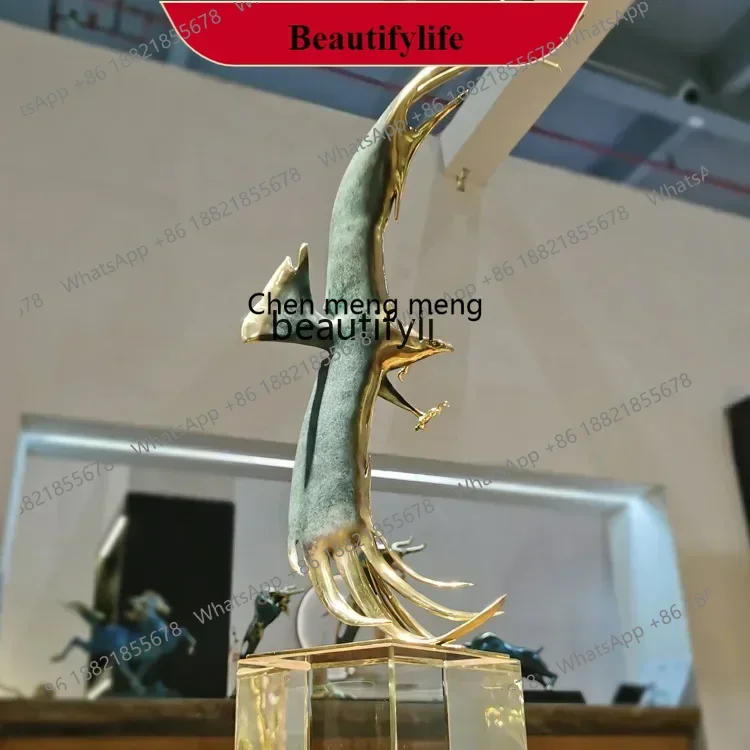 

G153 Grand exhibition eagle ornament decoration living room office desktop crafts