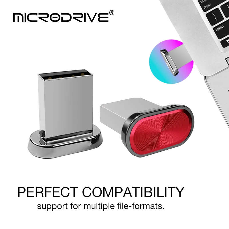 Super Mini USB Flash Drive impermeabile Pendrive 64GB 32GB 16GB 8GB 4GB capacità reale chiavetta USB Thumbdrive