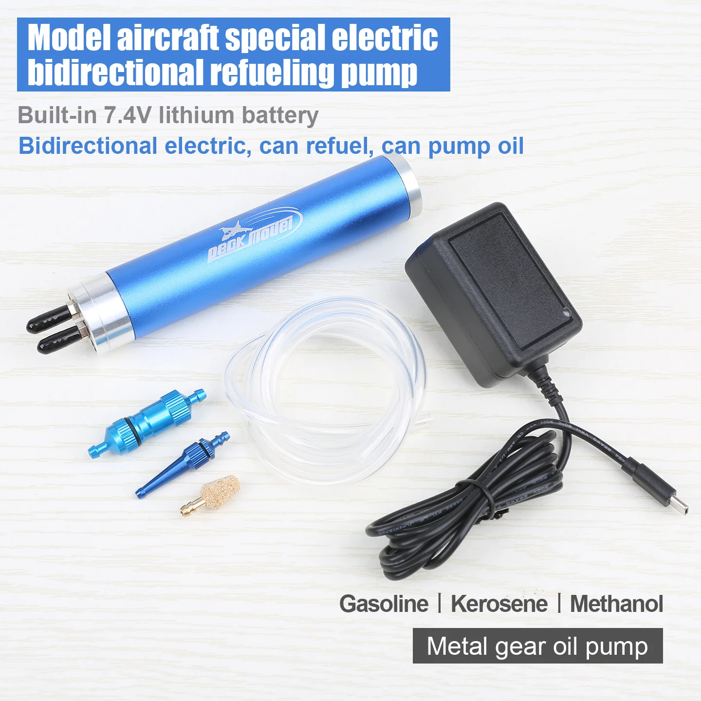 

Peak Model Fixed-Wing UAV High-Flow Mobile Charging Bidirectional Electric Fuel Pump for GAS, Methanol, KER