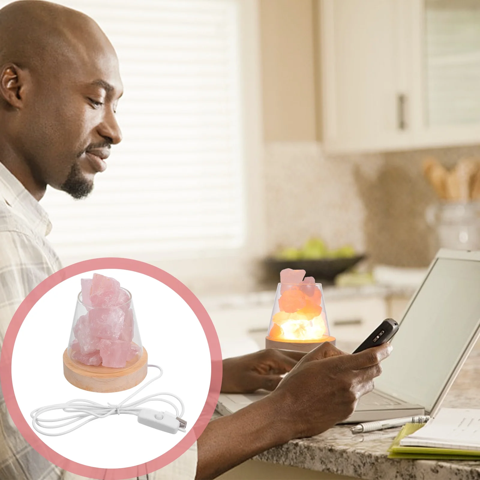 

Aroma Essential Oil Lamp with Crystal Light Fragrance Diffuser for Bedroom Bathroom Living Room Relaxation