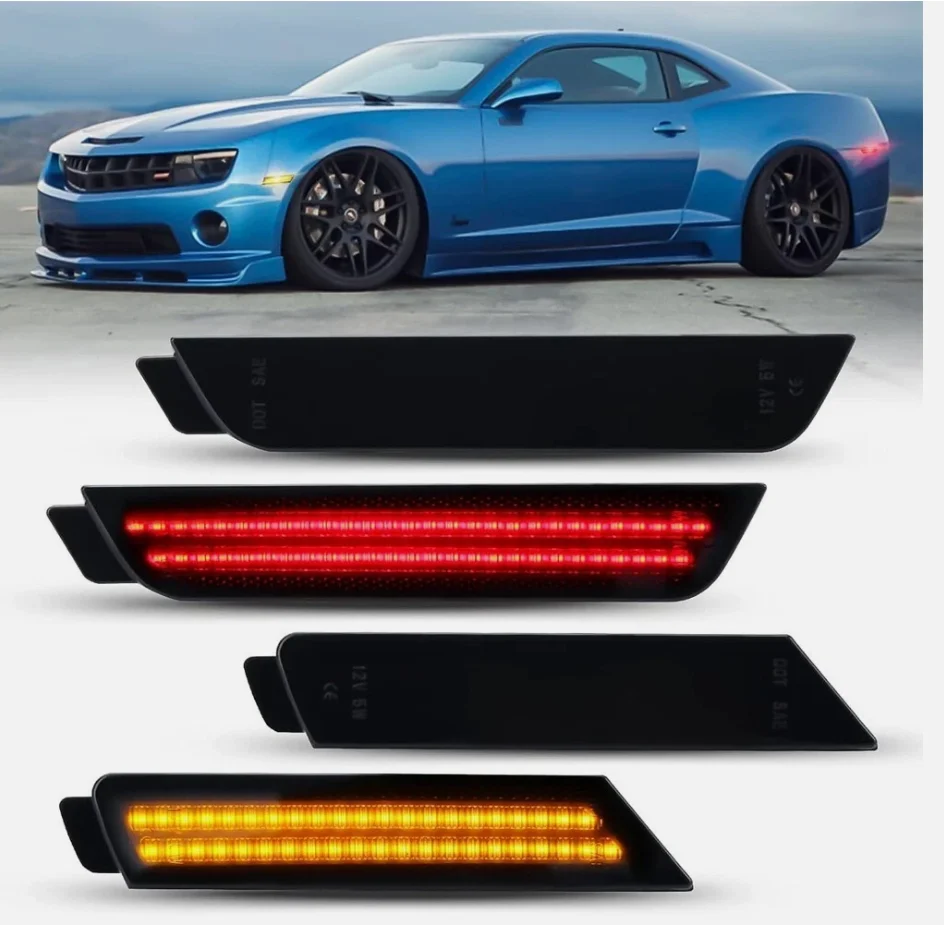 

Боковые габаритные огни для Chevrolet Camaro 2010-2015, светодиодные указатели поворота, светоотражатели, артикулы OE: 92246244, 92246252