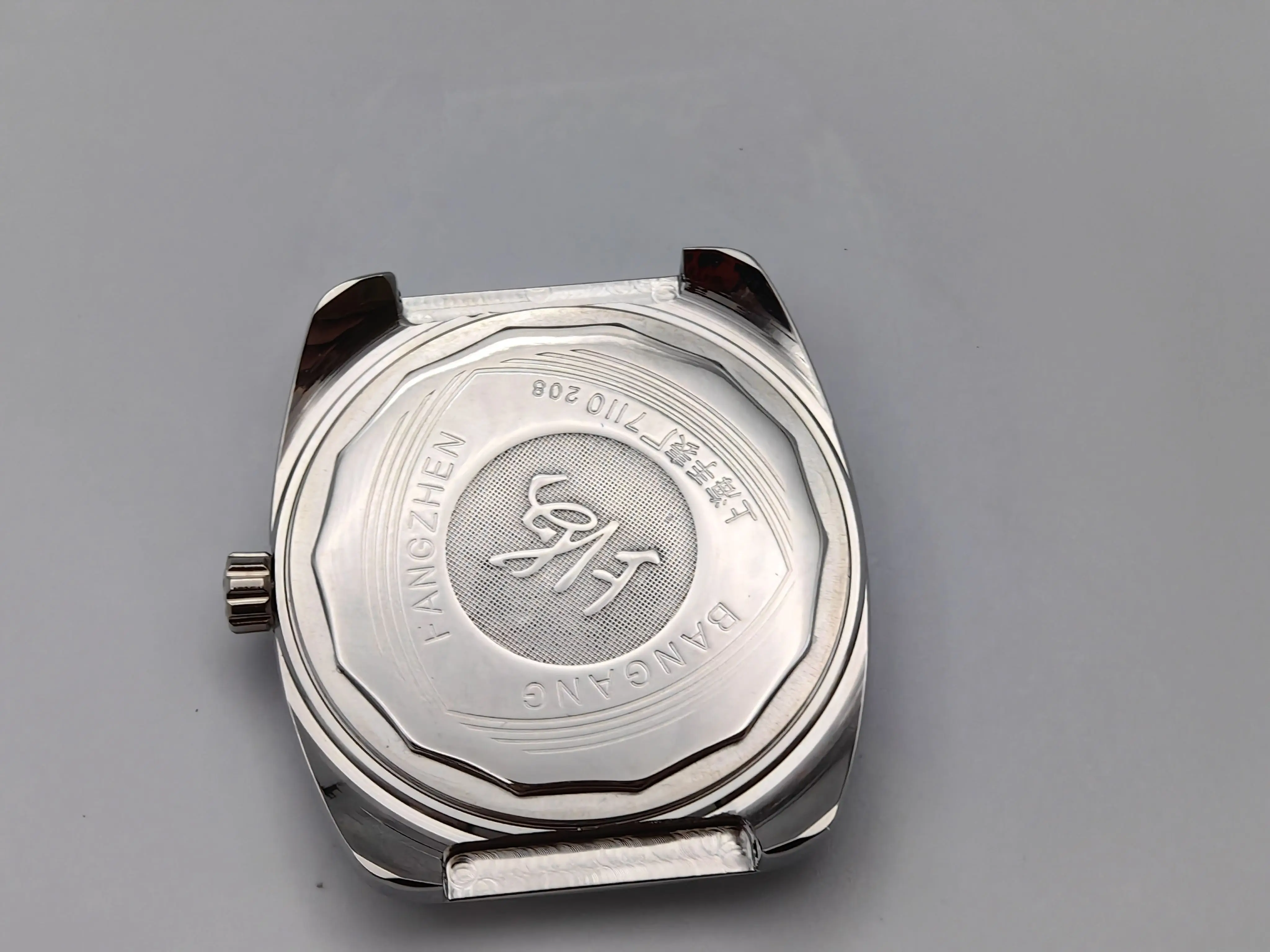 Domestic Shanghai diamond pattern shell gray edge 7120 movement manual upper strip nostalgic collection men's 37mm renovation