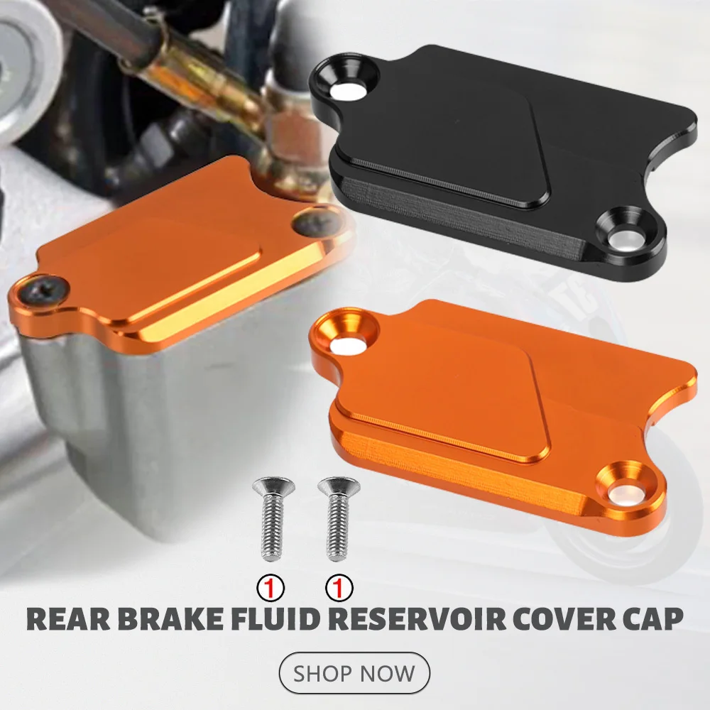 

Motorcycle Accessory CNC Aluminum Rear Brake Fluid Reservoir Cover Cap For 990 ADVENTURE S R 950 SUPER ENDURO SUPERMOTO 990SMT