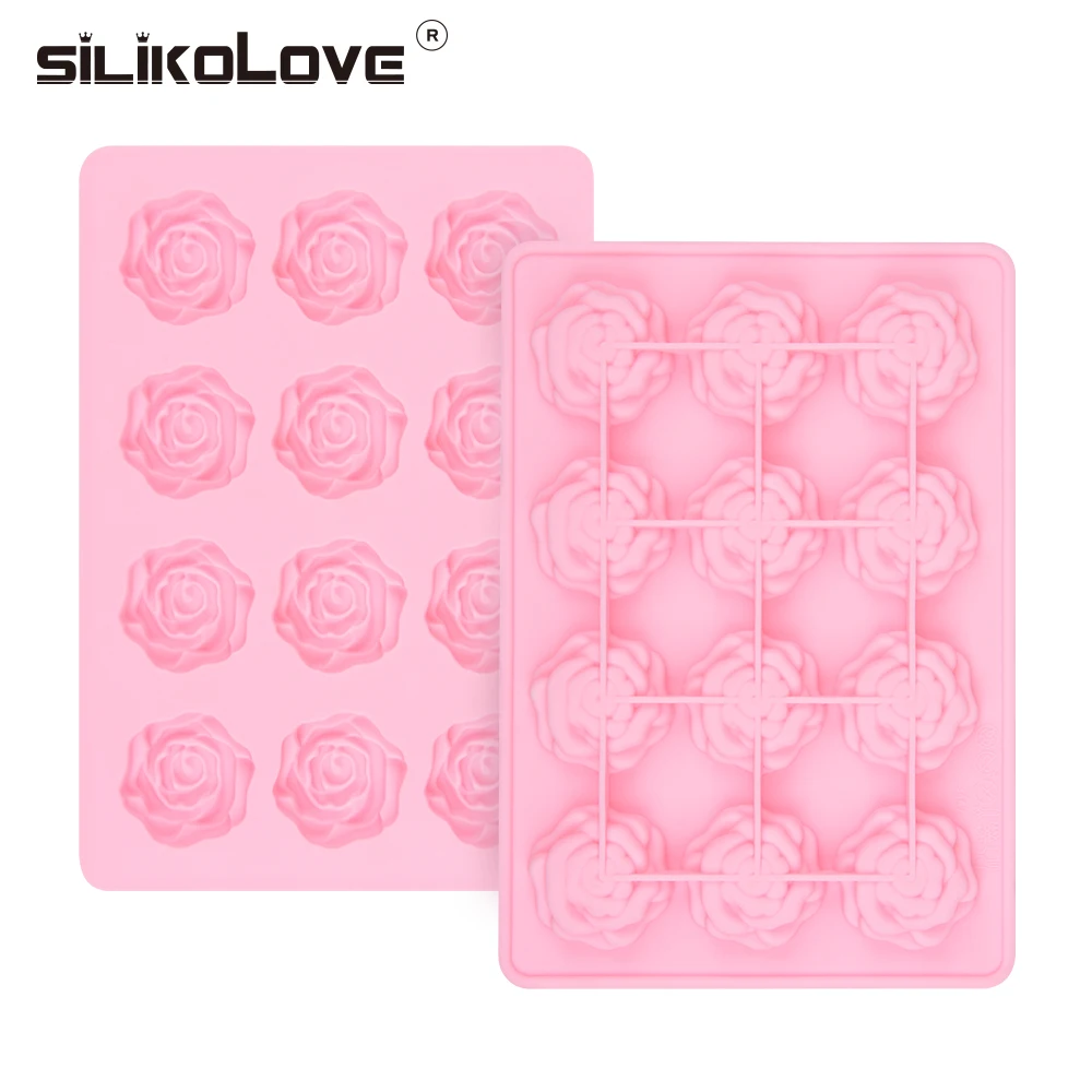 

Food Grade Non-stick Silicone Cake Mold Rose Chocolate High-temperature Baking Mold Perfect for Candy Pudding Ice Grid Soap