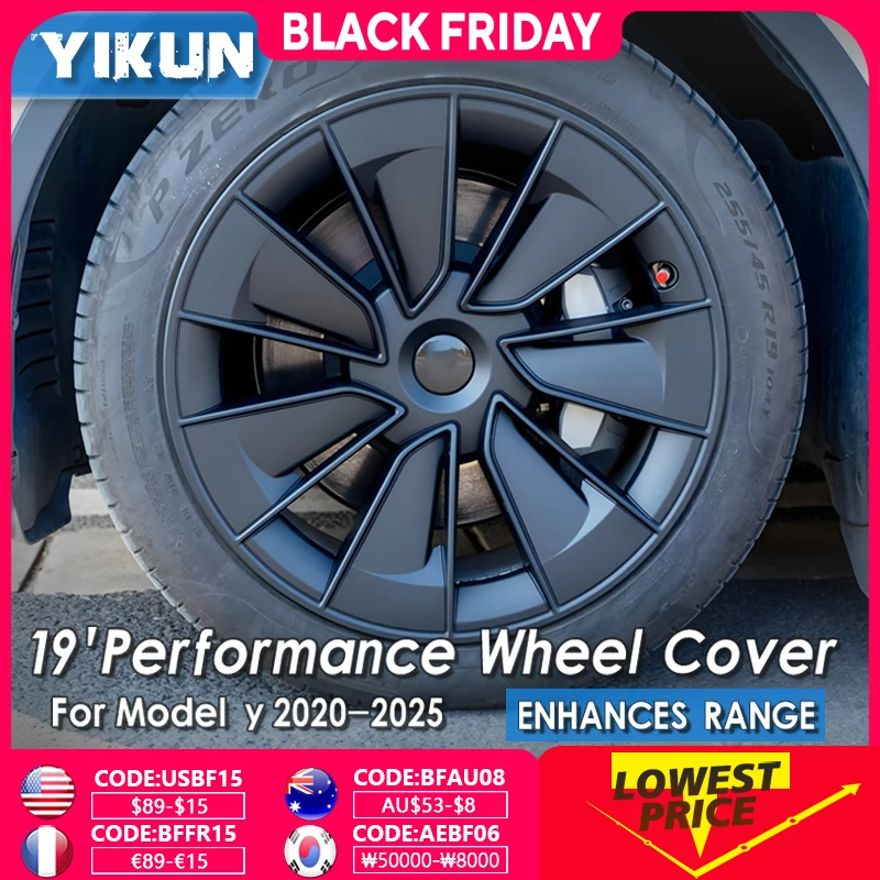 4 Stuks Naafdop Voor Tesla Model Y 19 Inch Nieuwe Auto Wieldop Vervanging Prestaties Auto Volledige Velg Auto accessoires 2018-2024