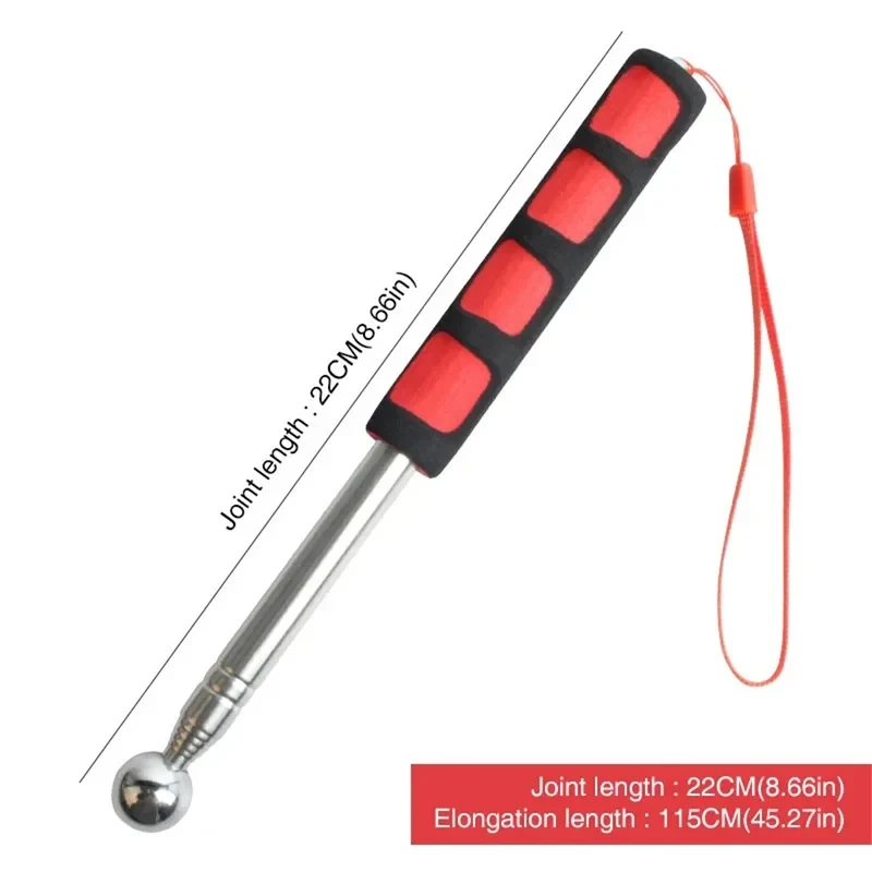 Telescopic Empty Drum Hammer Inspection Rod Portable Plastic Jewelry Hammer for Toolbox