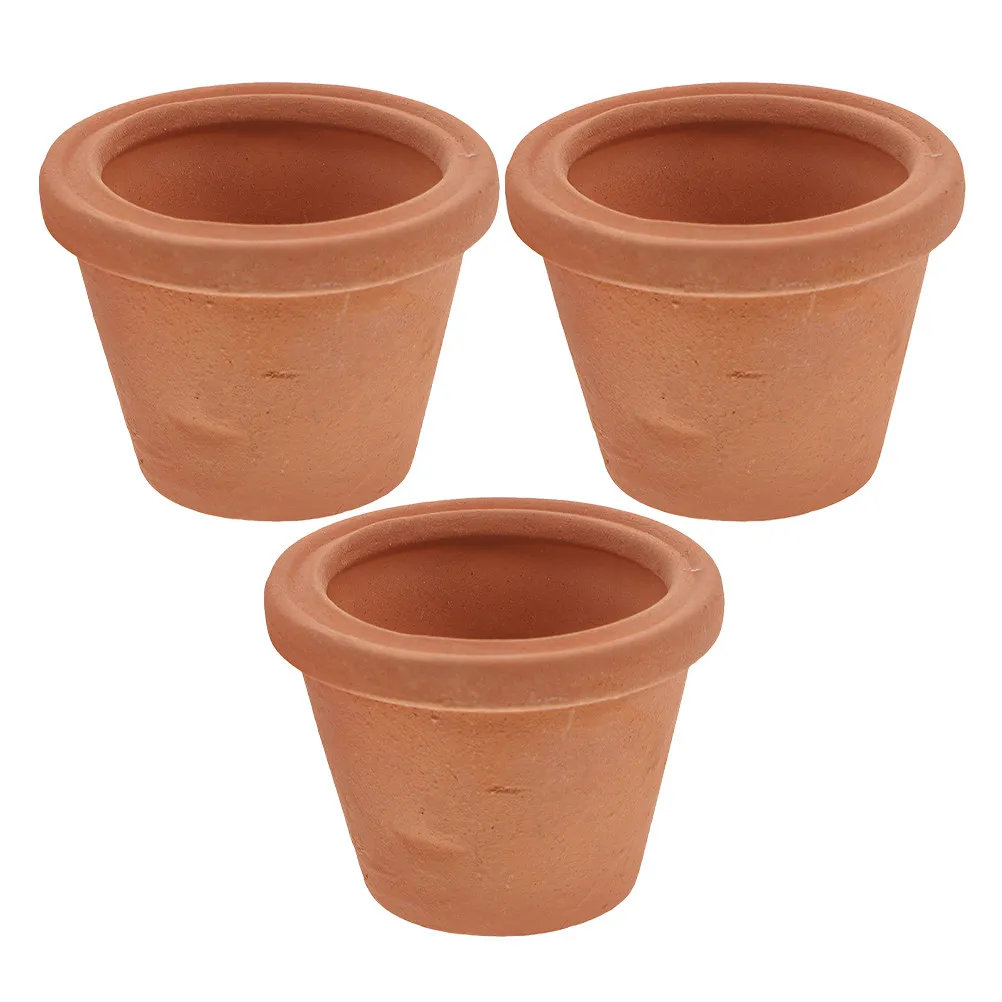 

Набор из 3 миниатюрных керамических горшков для суккулентов: круглые, компактные, для стола, подоконника, офиса, домашнего декора. Милые мини-кашпо с дренажем.