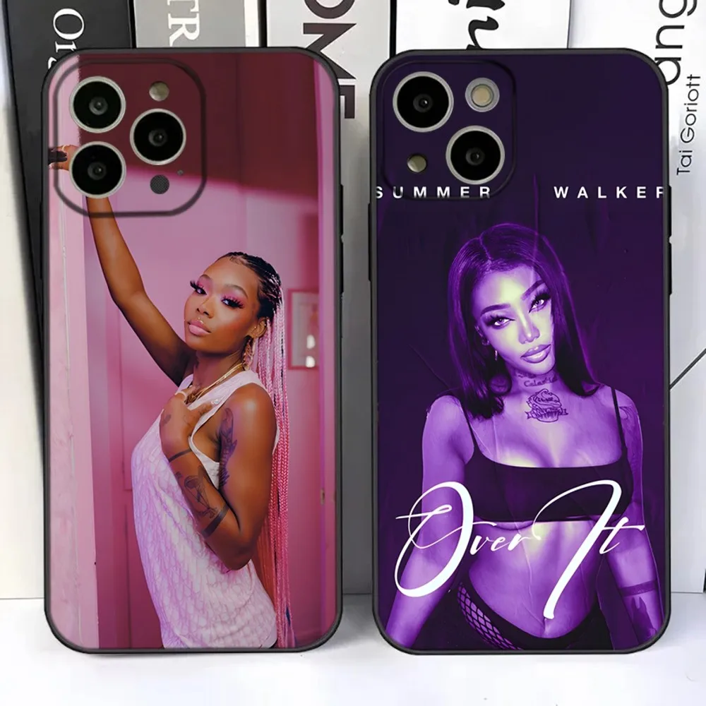 

Summer Walker Rapper Phone Case For iPhone 15,14,13,12,11 Plus,Pro,Max,XR,XS,X,7,8 Plus,SE,Mini Silicone Soft