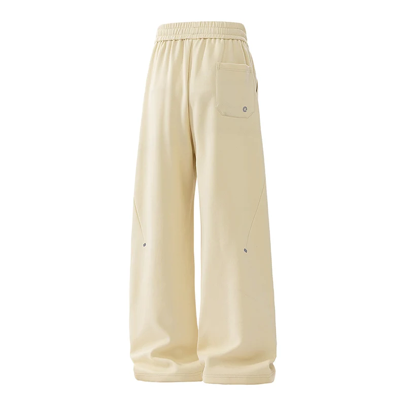 Men's Grey Wide-leg Breathable Sport Pants Men's Slimming Casual Pants Spring and Autumn Fashion Teenagers Drape Men Sport Pants