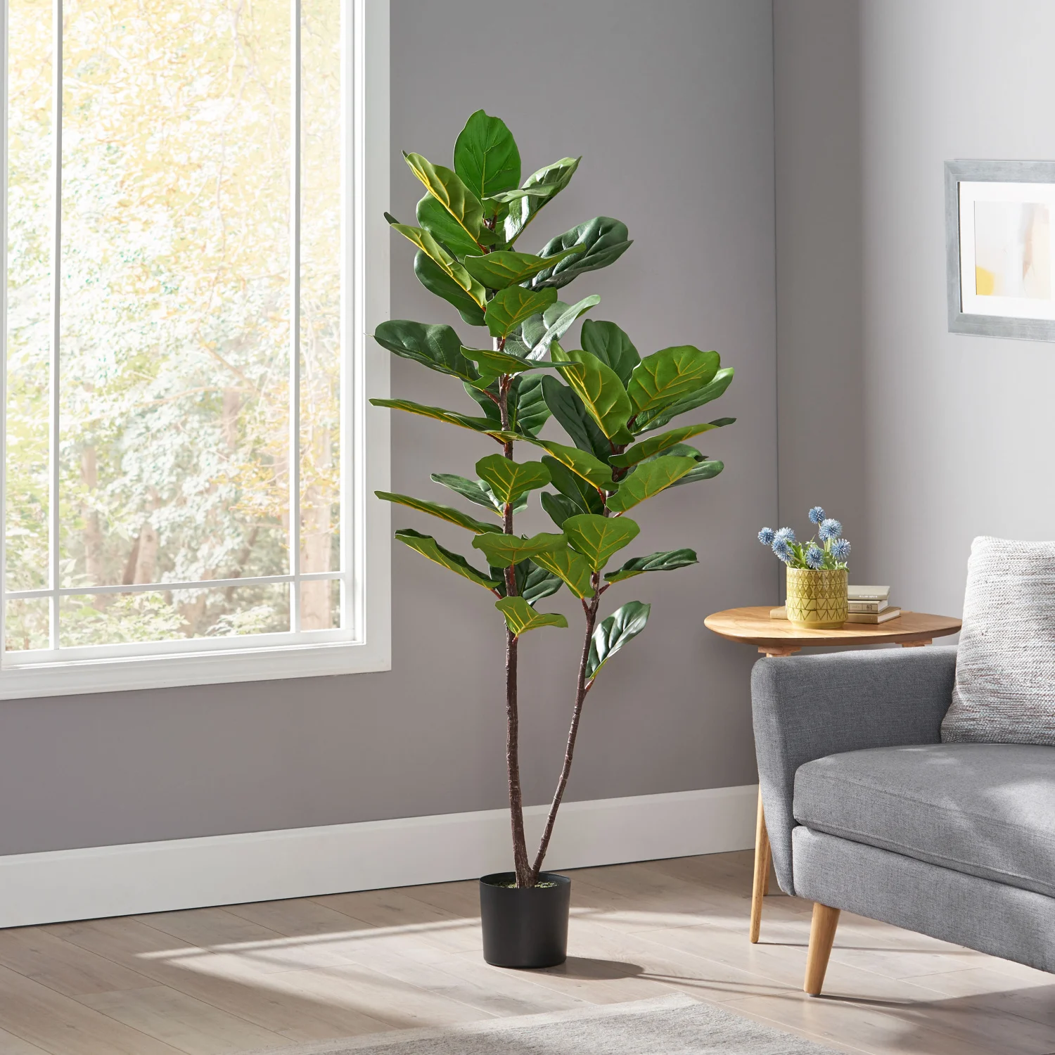 150cm Artificial Fiddle Leaf Fig Tree - Lifelike Decorative Plant