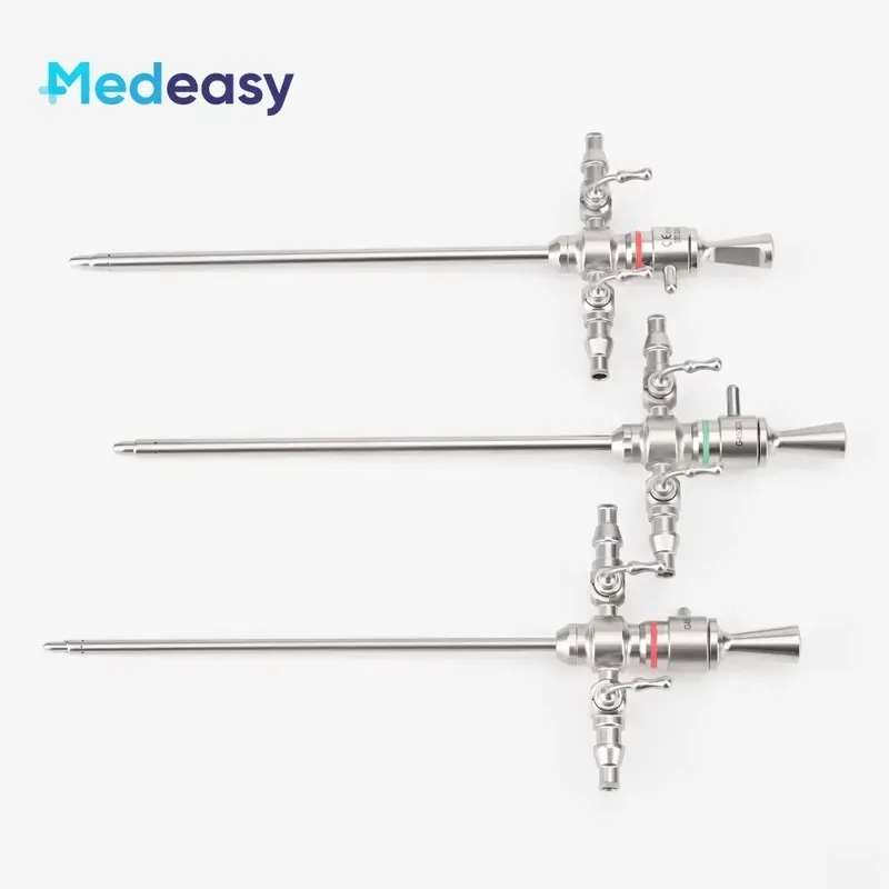 Hot Sale Medeasy Rigid Two-stopcock Rotatable Sheath and Blunt Obturator for 2.7mm 4mm Endoscope