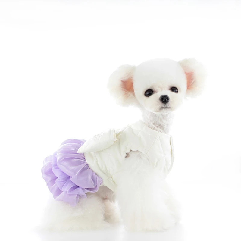 Winter Dog Tutu Dress Cat Puppy Skirt Yorkshire Terriers Pomeranian Shih Tzu Maltese Poodle Bichon Frise Schnauzer Pet Clothes