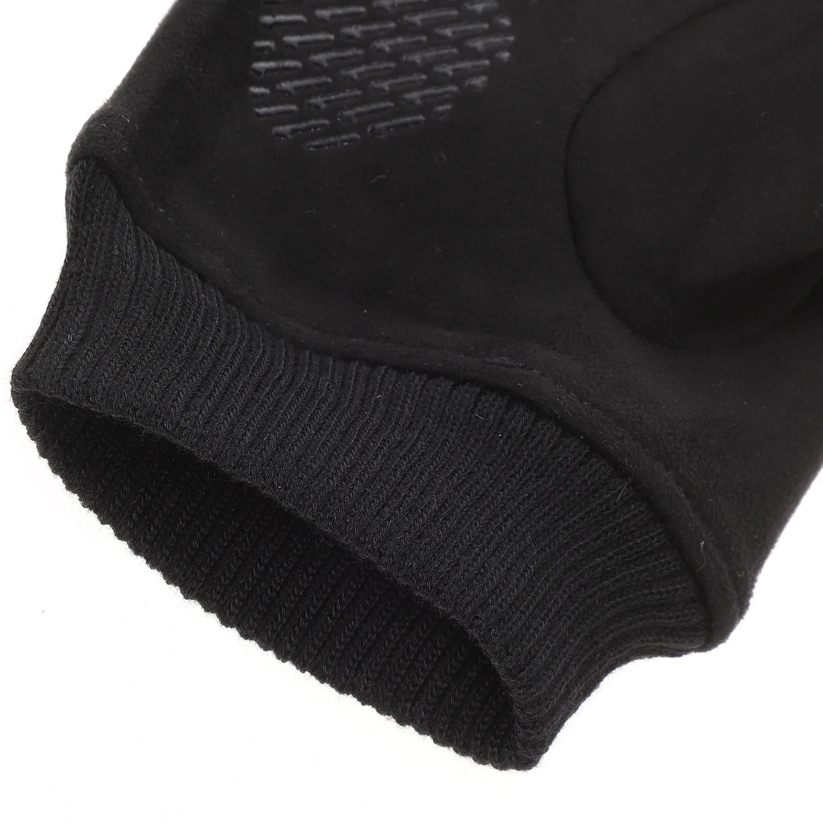 Black Men Half Finger Gloves Winter Riding Training Durable Cuff Exquisite Lines Comfortable Men Gloves