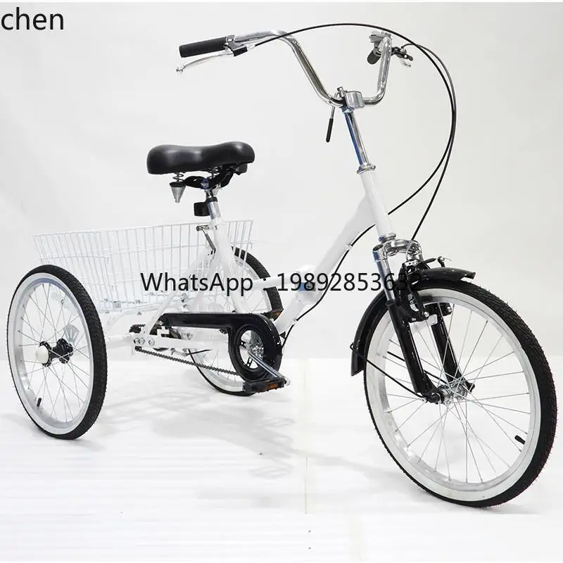 D23  hot-selling small 20-inch folding pedal force tricycle retail
