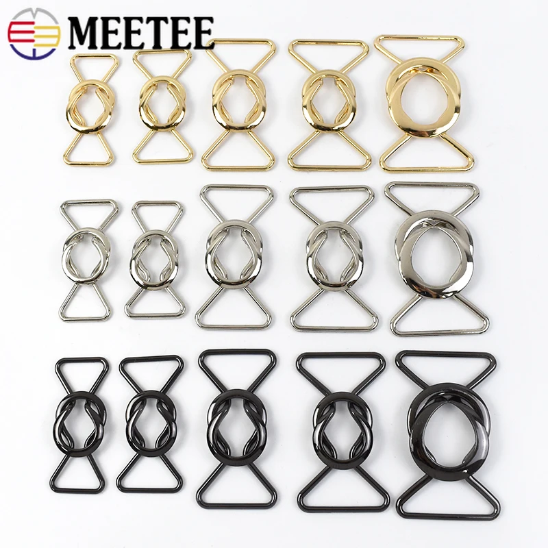 2Pcs 20-40mm Metal Belt Buckles Coat Waistband Buckle Garment Decorative Button Webbing Hook Clasp DIY Hardware Accessories