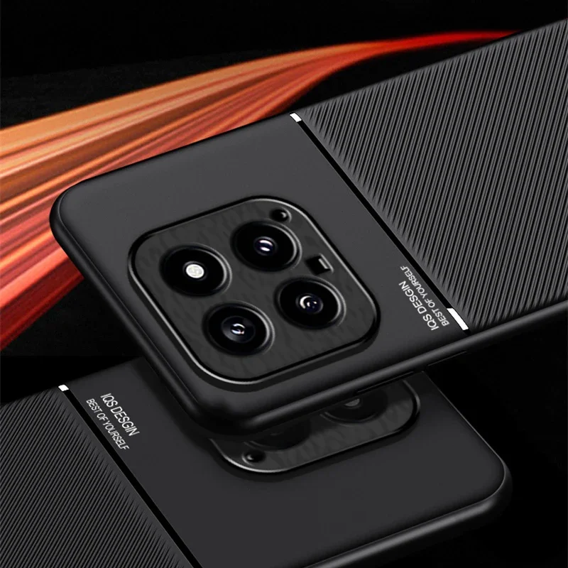 For Xiaomi Mi 14T Pro Mi14 Magnetic Texture Phone Case For Mi 13T 12T 11T Pro Soft Silicone Shockproof Protective Back Cover image 3