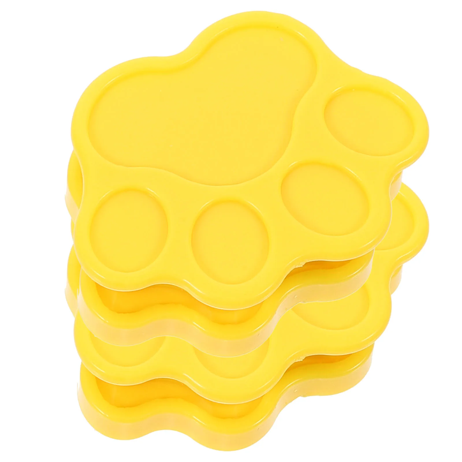 

2 Pcs Dog Pee Pad Holder Yellow Claw Print Adhesive Magnetic Puppy Pad Holder For Male Dogs Wall Mount Pet Supplies