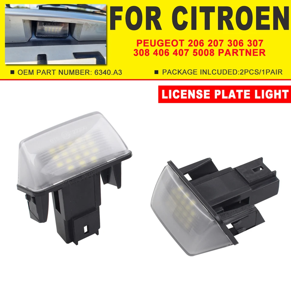 For Peugeot 206 207 307 308 406 407 5008 Partner Citroen C3 C4 C5
