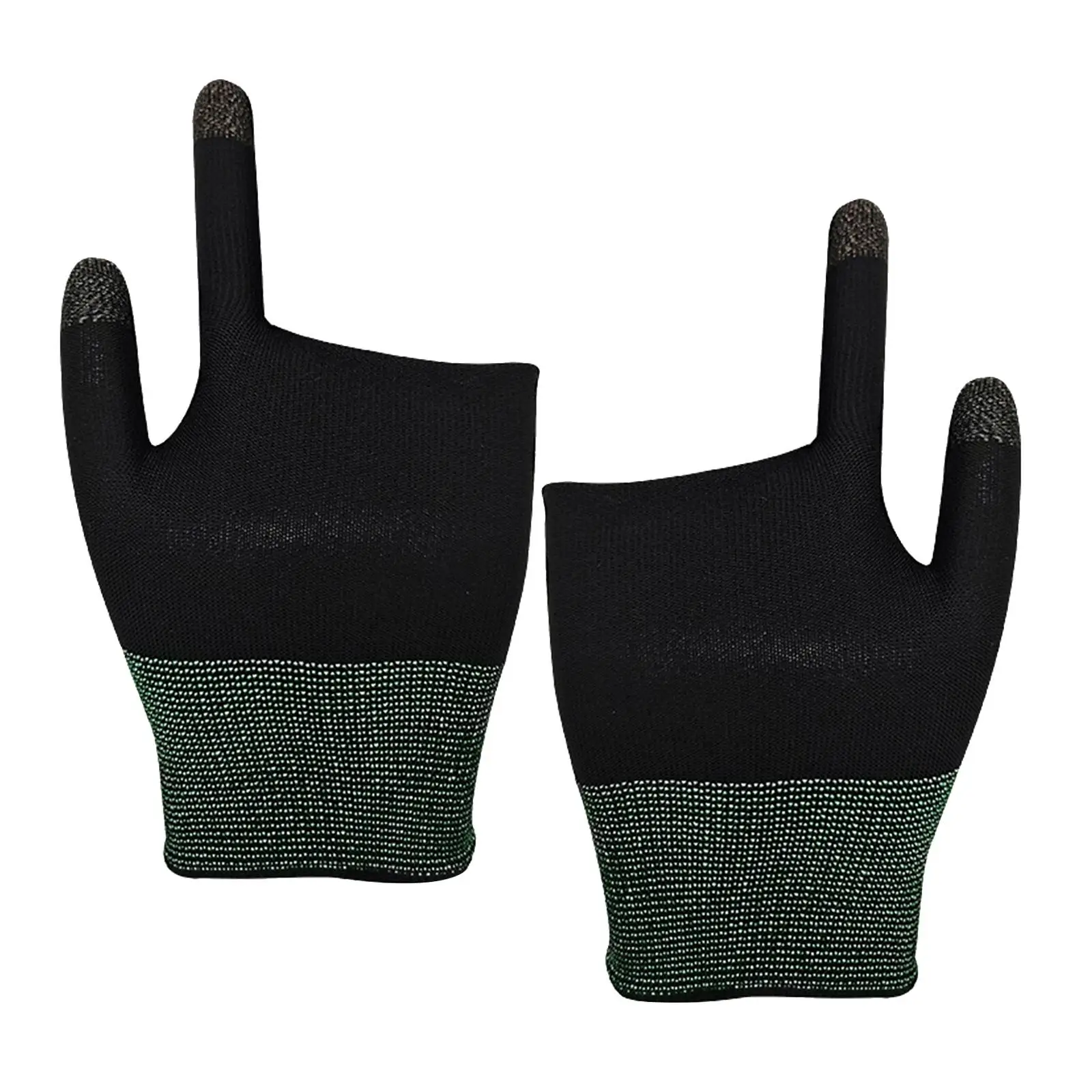 Seamless Nylon Fiber Gaming Finger Sleeves for Phone Game Controller Touch Screen Breathable Sweatproof Thumb Gloves for Mobile