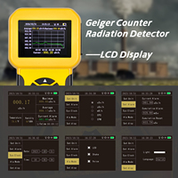 Geiger Counter Nuclear Radiation Detector,Digital Radiation Dosimeter with 3 Alarm Modes and Data Saving, Portable Beta Gamma