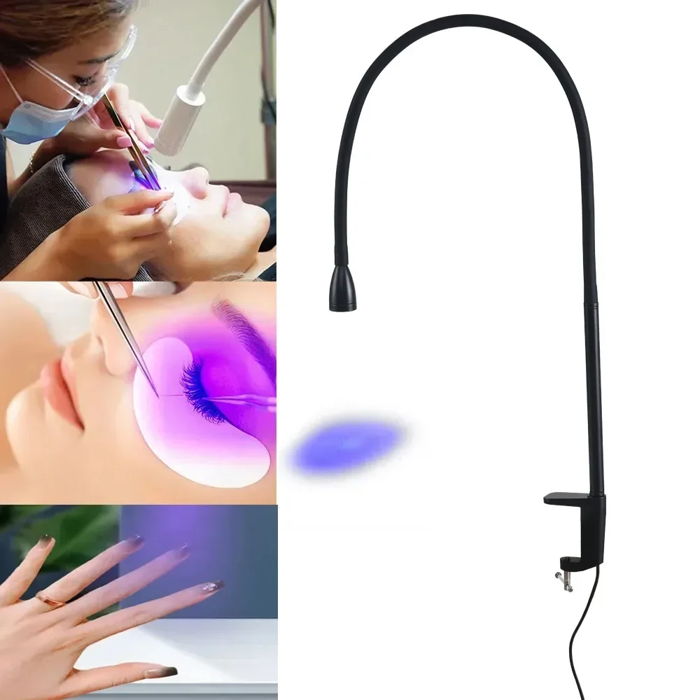 10W LED Ultraviolet UV Curing Lamp With Foot Switch Quick Dry Nail Polish Eyelash Extend grafting Glue Curing