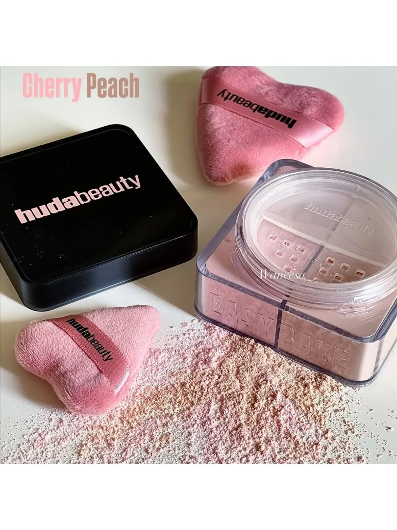 2 kleuren Easy Bake losse poeder verhelderende corrigerende duo langdurige oliecontrole natuurlijke gezichtsbestendige verhelderende make-up - afbeelding 2