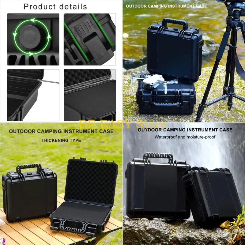

E28F Portable Weather Waterproof Protective Hard Case Small Camera Case with Foam