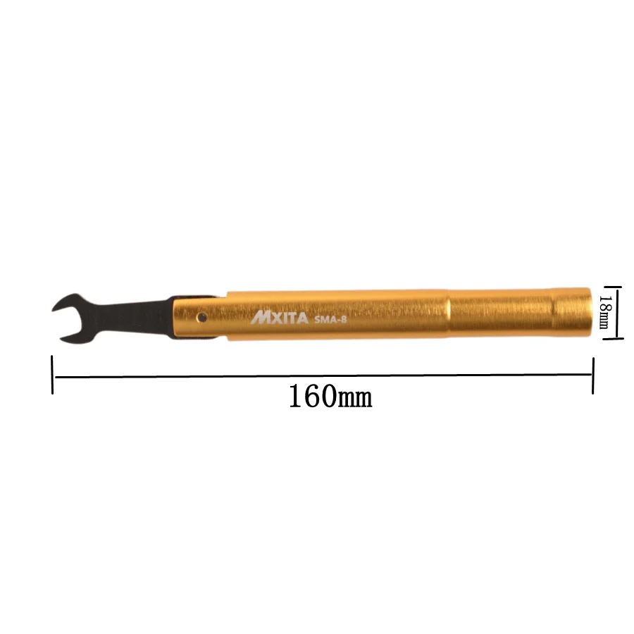 Mxita SMA 토크 렌치 RF 커넥터, 개방 8mm 전기 통신 동축 어댑터 컨버터, 스트레이트 금도금 스패너