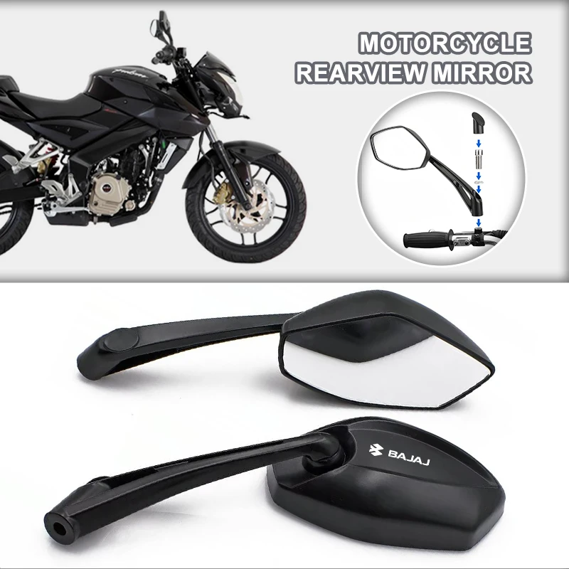 Universal Motocross ATV Off-road Rearview Mirror Motorcycle Accessories For Bajaj Dominar 250 400 Avenger Pulsar NS/200 RS/200