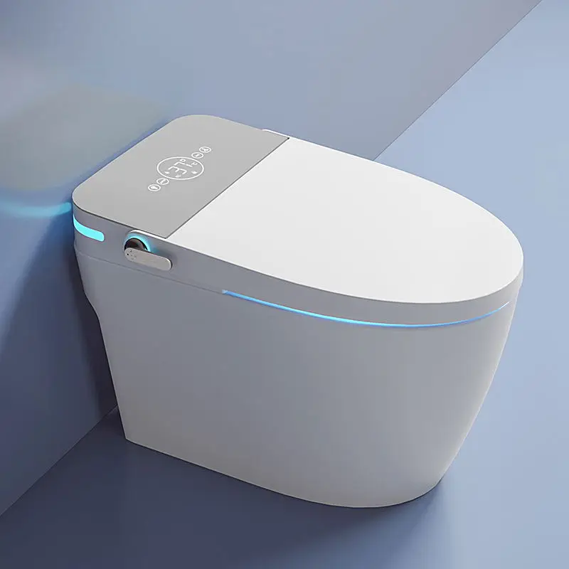 Custom Automatic Flush Intelligent Electronic Bidet Toilet Bowls One Piece Smart WC Toilet with Remote Control and Seat Heating