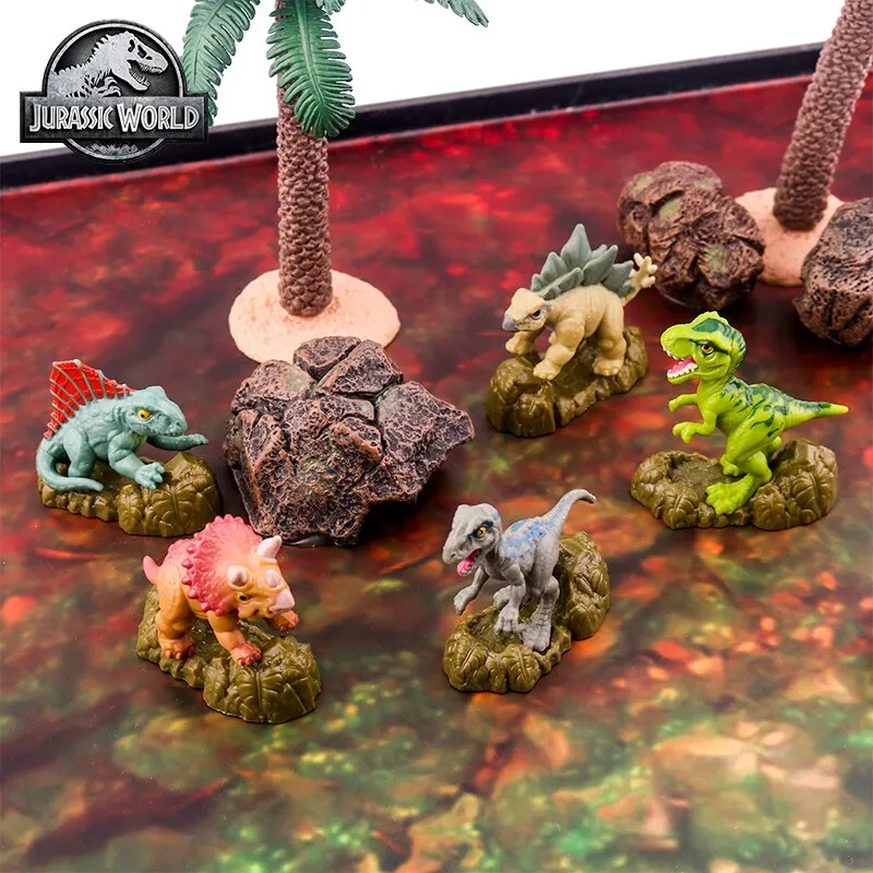 ألعاب ديناصور صغيرة قابلة للتحصيل من Jurassic ، tirannosaurus Rex Triceratops نموذج عمل ديمترودون ، GXW45 ، 5
