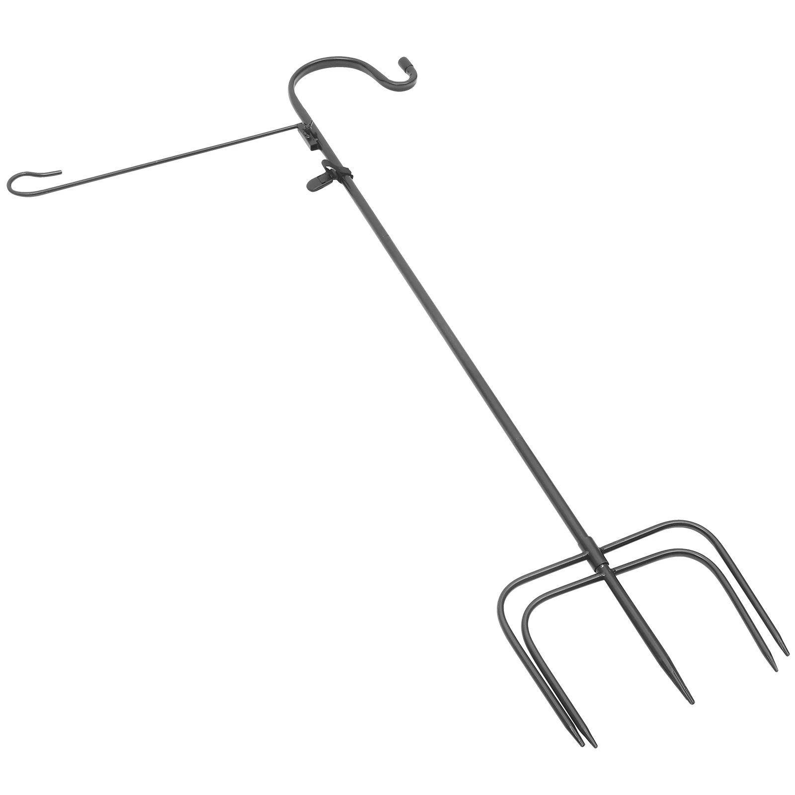 

Shepherd Hook 36 Inch Iron Flag Pole Holder for Garden Outdoor Decor Plant Hanger Rustic Style Weather Resistant