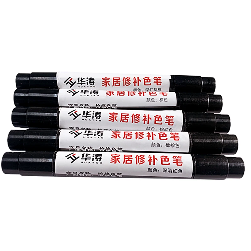 Huatao furniture paint repair pen wood floor paint repair pen stair collision double pen wood door paint repair pen scratch pen