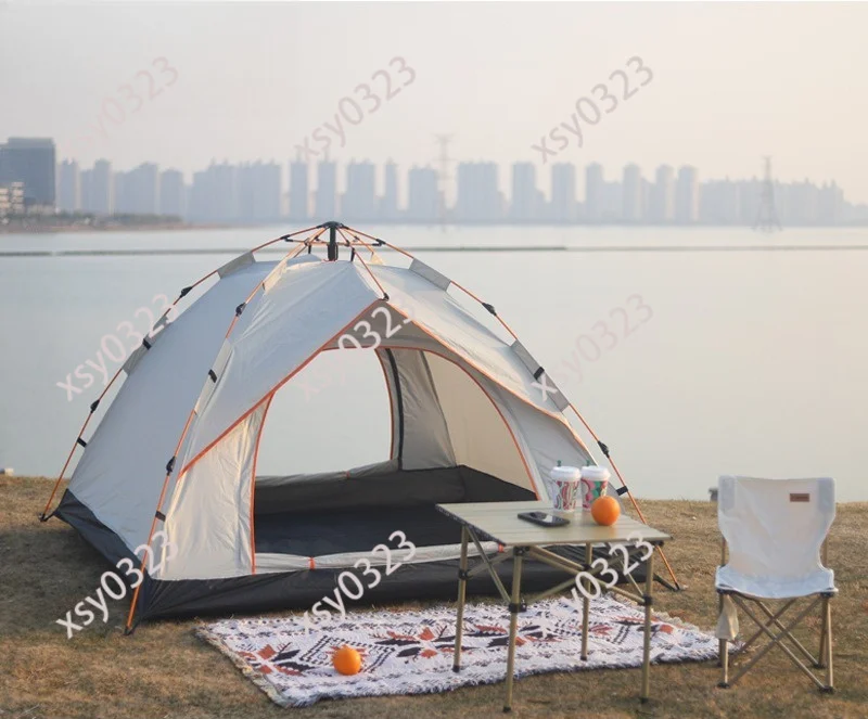 

Double Layer Automatic Quick Open Tent Outdoor Waterproof UV Protection Camping Canopy